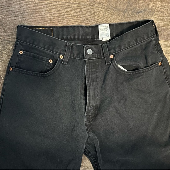 Mens 550 Levi Strauss Black Jeans 33 X 32 - Picture 2 of 7
